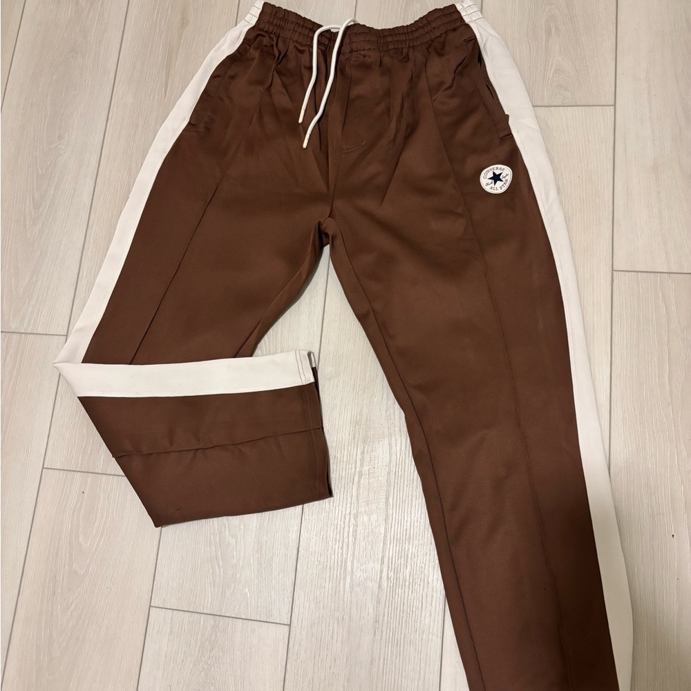 Converse Brown and White Joggers Sweatpants